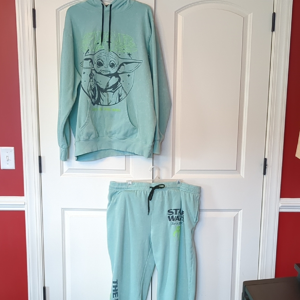 Star Wars A Mandalorian Jogger Set Hoodie Plus Joggers
